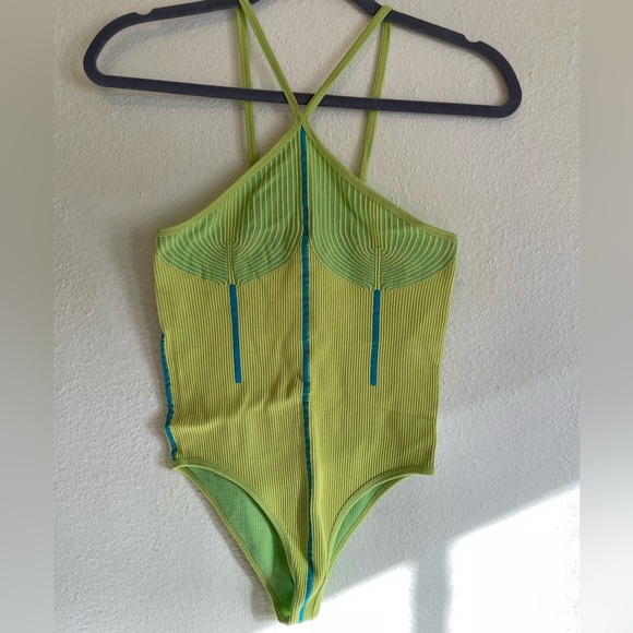 Zara Tops Zara Lime Green Bodysuit Poshmark